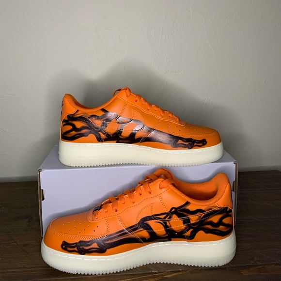 Nike Air Force 1 low ‘Orange Skeleton’ - Picture 5 of 10